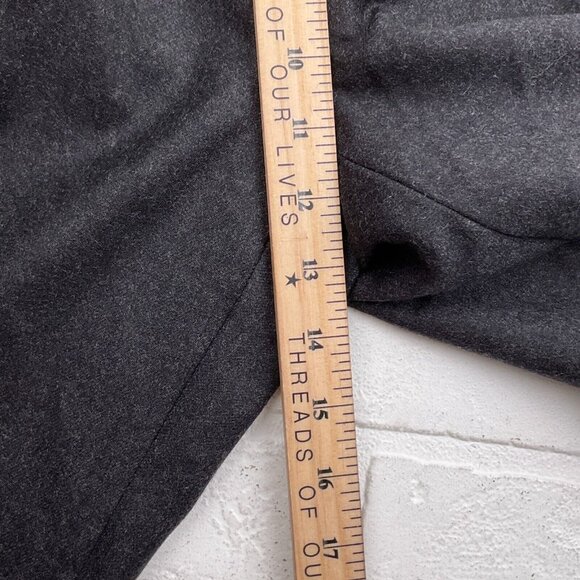 Duca Di Mantova Suit Men 42R 34Wx30L Black Classic Flannel Wool Molteni Gabriele - Picture 15 of 16